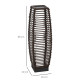 Outsunny Rattan Solar Floor Lamp,  68cm Tall Outdoor Garden Lantern Pathway Light &amp; Decorative Lighting with Auto On/Off LED Lig