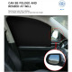 4 pcs Magnetic Car Sunshade UV Protector Front and Rear Side Window Curtain Sun Shade