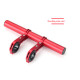 Bike Handlebar Extender Bracket for Clamp Speedometer Headlight GPS Phone Holder with Hex wrench - Red