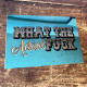 What The Actual Fuck WTF Mirror  - Mirroed Metal Wall Sign