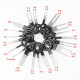 38 pcs Car Terminal Removal Tool Wire Plug Connector Extractor Puller Release Pin