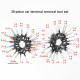 38 pcs Car Terminal Removal Tool Wire Plug Connector Extractor Puller Release Pin