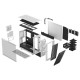 Fractal Design Meshify 2 RGB (White TG) Gaming Case w/ Light Clear Glass Window, E-ATX, Angular Mesh Front, 4 RGB Fans, Fan Hub,