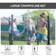 8ft Trampoline Replacement Net, Black