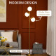 3-Light Tree Floor Lamps for Living Room, Modern Standing Lamp for Bedroom with Globe Lampshade, Steel Base, Bulb not Included, 