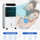 Mobile Air Cooler, 12L Tank Evaporative Ice Cooling Fan Water Conditioner Humidifier Unit with 3 Modes, 3 Speed, Remote, Timer, 