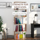 5-tier Bookcase Storage Display Shelving S Shape design Unit Divider Natural