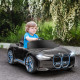 BMW i4 Licensed 12V Kids Electric Ride-On Car, with Remote Control, Portable Battery, Music, Horn, Headlights - Black