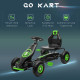 Kids Pedal Go Kart, with Adjustable Seat, Inflatable Tyres - Green
