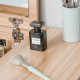 Makeup Desk with Drawer, Vanity Table Set with Flip-up Mirror and Cushioned Stool, Natural