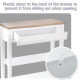 Console Table Hallway Side Desk 1 Drawer 2 Shelves Worktop Handle Retro Elegant Style Home Display Storage for Bedroom Livingroo