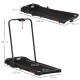 Foldable Walking Treadmill, with LED Display, for Home, Office &amp; Fitness Studio