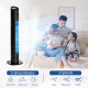31&quot; Freestanding Tower Fan, 3 Speed 3 Mode, 7.5H Timer, Oscillating, LED Panel, Remote Control, 31 Inch Standing Fan, Black