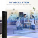 31&quot; Freestanding Tower Fan, 3 Speed 3 Mode, 7.5H Timer, Oscillating, LED Panel, Remote Control, 31 Inch Standing Fan, Black