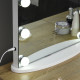 Hollywood Mirror with Lights for Makeup Dressing Table, Lighted Vanity Mirror with 12 Dimmable LED Bulbs and USB Plug in Power S