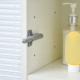 kleankin Tall Bathroom Cabinet with Adjustable Shelves, High Gloss Storage Cupboard, Freestanding Tallboy with Storage Drawer, W