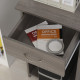 L-Shaped Corner Computer Desk w/ 2 Shelves Wide Worktop Keyboard Tray Drawer &amp; CPU Stand Home Office Study Bedroom Furniture Gre