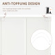 Modern Mirror Wardrobe 2 Door Storage Cupboards Home Storage Organisation Furniture with Adjustable Shelf, Hanging Rail and 3 Dr