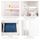 Modern Mirror Wardrobe 2 Door Storage Cupboards Home Storage Organisation Furniture with Adjustable Shelf, Hanging Rail and 3 Dr