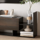 Modern TV Cabinet with Wall Shelf, TV Unit with Storage Shelf and Cabinet, for Wall-Mounted 65&quot; TVs or Standing 40&quot; TVs, Black a