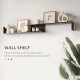 Modern TV Cabinet with Wall Shelf, TV Unit with Storage Shelf and Cabinet, for Wall-Mounted 65&quot; TVs or Standing 40&quot; TVs, Black a