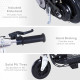 Outdoor Ride On Powered Scooter 120W Motor Bike 2 x 12V Battery - Black