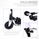 Outdoor Ride On Powered Scooter 120W Motor Bike 2 x 12V Battery - Black