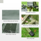 Outsunny 1 person Foldable Camping Tent w/Sleeping Bag Air Mattress Outdoor Hiking Picnic Bed cot w/Foot Pump