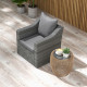 Outsunny Seat and Back Padded Cushion Set - Charcoal Grey