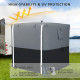 Outsunny 2 x 2m Pop-Up Gazebo, with Accessories - Black
