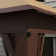 Outsunny 3 x 3(m) Pop Up Gazebo with Mosquito Netting, 1 Person Easy up Marquee Party Tent with 1-Button Push, Double Roof, Carr
