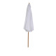 Outsunny 3(m) Garden Parasol, Pulley Operated Patio Umbrella, Wooden Table Market Umbrella with Rope Pulley Mechanism and 8 Ribs