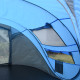 Outsunny 4-5 Person Pop-up Camping Tent Family Tent w/ 2 Mesh Windows &amp; PVC Windows Portable Carry Bag for Outdoor Trip, Sky Blu