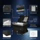 Outsunny 50L Car Refrigerator, Portable Compressor Cooler Box, Fridge Freezer w/ Inner LED Light, Foldable Handles, Cup Holders,