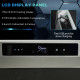 Outsunny 50L Car Refrigerator, Portable Compressor Cooler Box, Fridge Freezer w/ Inner LED Light, Foldable Handles, Cup Holders,