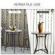 Outsunny 60cm Mosaic Round Bistro Table Side Bar Table Patio Garden Outdoor Balcony Furniture