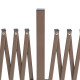 Outsunny Expanding Trellis Fence Freestanding Movable Fence Foldable Garden Screen Panel Aluminium, 405cm x 103.5cm, Dark Brown