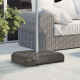 Outsunny Fillable Cantilever Parasol Base Weights with Steel Cross Base, Garden Umbrella Stand Weight with Wheels, 195kg Sand or
