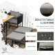 Outsunny 10 Seater Rattan Cube Garden Furniture Set, Rattan Dining Set with Cushions, Outdoor Dining Table and Chairs with 6 Arm