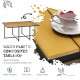 Outsunny 10 Seater Rattan Cube Garden Furniture Set, Rattan Dining Set with Cushions, Outdoor Dining Table and Chairs with 6 Arm