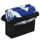 Outsunny Plastic Straw Reversible RV Outdoor Rug with Carry Bag, 182 x 274cm, Blue and White