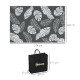 Outsunny Plastic Straw Reversible RV Outdoor Rug with Carry Bag, 182 x 274cm, Grey and White