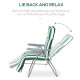 Outsunny 2 Pieces Outdoor Sun Lounger Set with Cushions, Patio Folding 5-Level   Adjustable Backrest Recliner Chairs Set of 2 wi