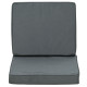 Outsunny Set of 2 Garden Seat and Back Cushion Set, Replacement Cushions for Outdoor Furniture with Seat Cushion and Back Cushio