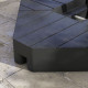 Outsunny Umbrella Weights for Cantilever Parasols, Set of 4 Heavy Duty Parasol Base Weights, 80kg Sand or 60kg Water Filled, Bla