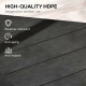 Outsunny Umbrella Weights for Cantilever Parasols, Set of 4 Heavy Duty Parasol Base Weights, 80kg Sand or 60kg Water Filled, Bla
