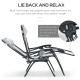 Outsunny Foldable Reclining Garden Chair, Zero Gravity Chair with Padded Seat, Cup Holder, Adjustable Backrest, Pillow for Outdo