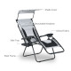 Outsunny Zero Gravity Lounger Chair, Folding Reclining Patio Chair with Shade Cover, Cup Holder, Soft Cushion and Headrest for P