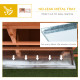 Pawhut Wooden Rabbit Hutch Guinea Pig hutch House 2 Tier with Rabbit Run for Outdoor Garden Backyard, 85 x 24 x 57cm