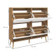 Shoe Storage Cabinet, 4 Flip Drawers, Shoe Organizer for 16 Pairs of Shoes, Natural